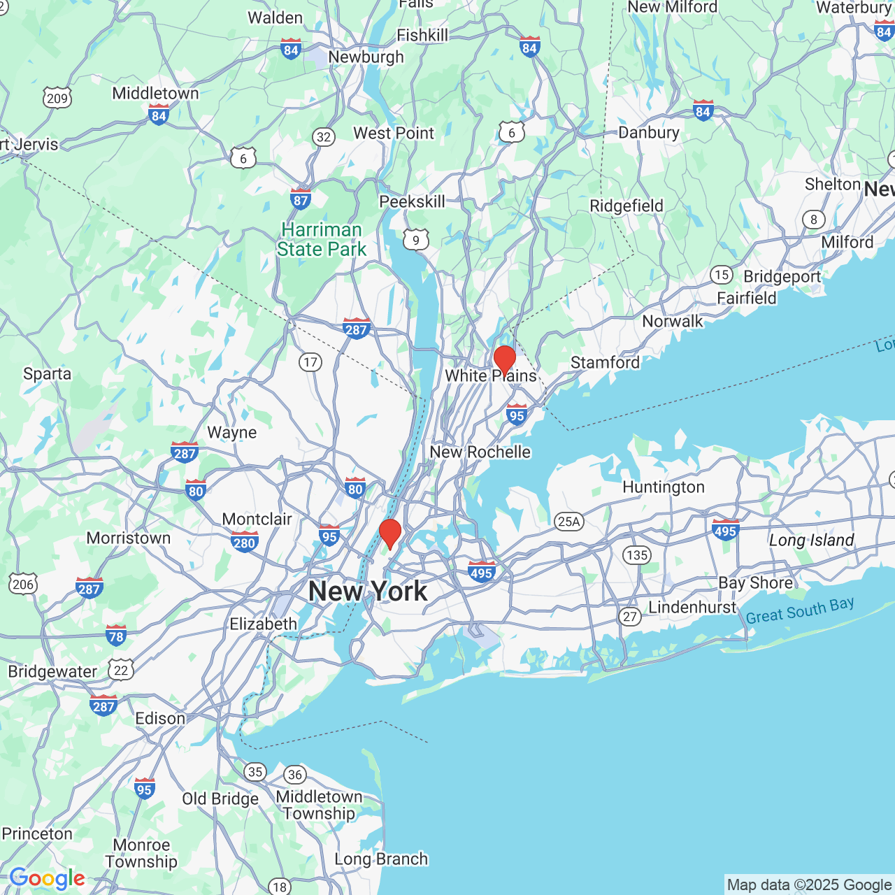 Google map image of our locations