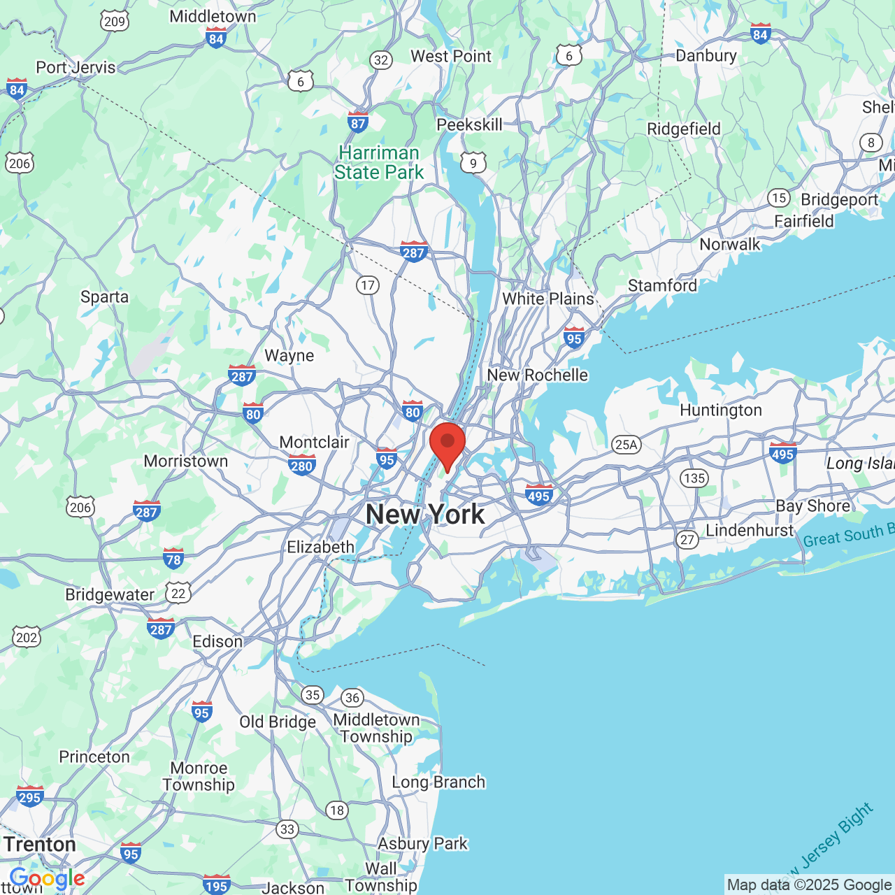 Google map image of our location in 799 Park Avenue New York, NY