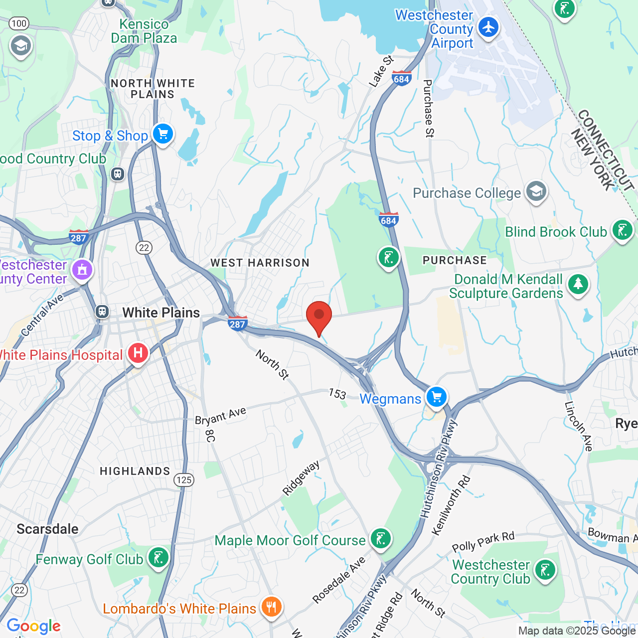 Google map image of our location in 244 Westchester Ave White Plains, NY